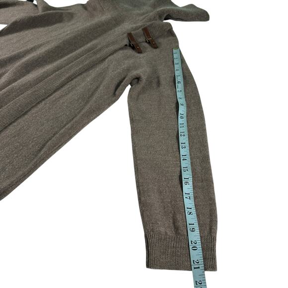 Ellen Tracy Sweater Extra Fine Merino Wool Cowl Neck Tan Brown Womens XL Office - Picture 11 of 16